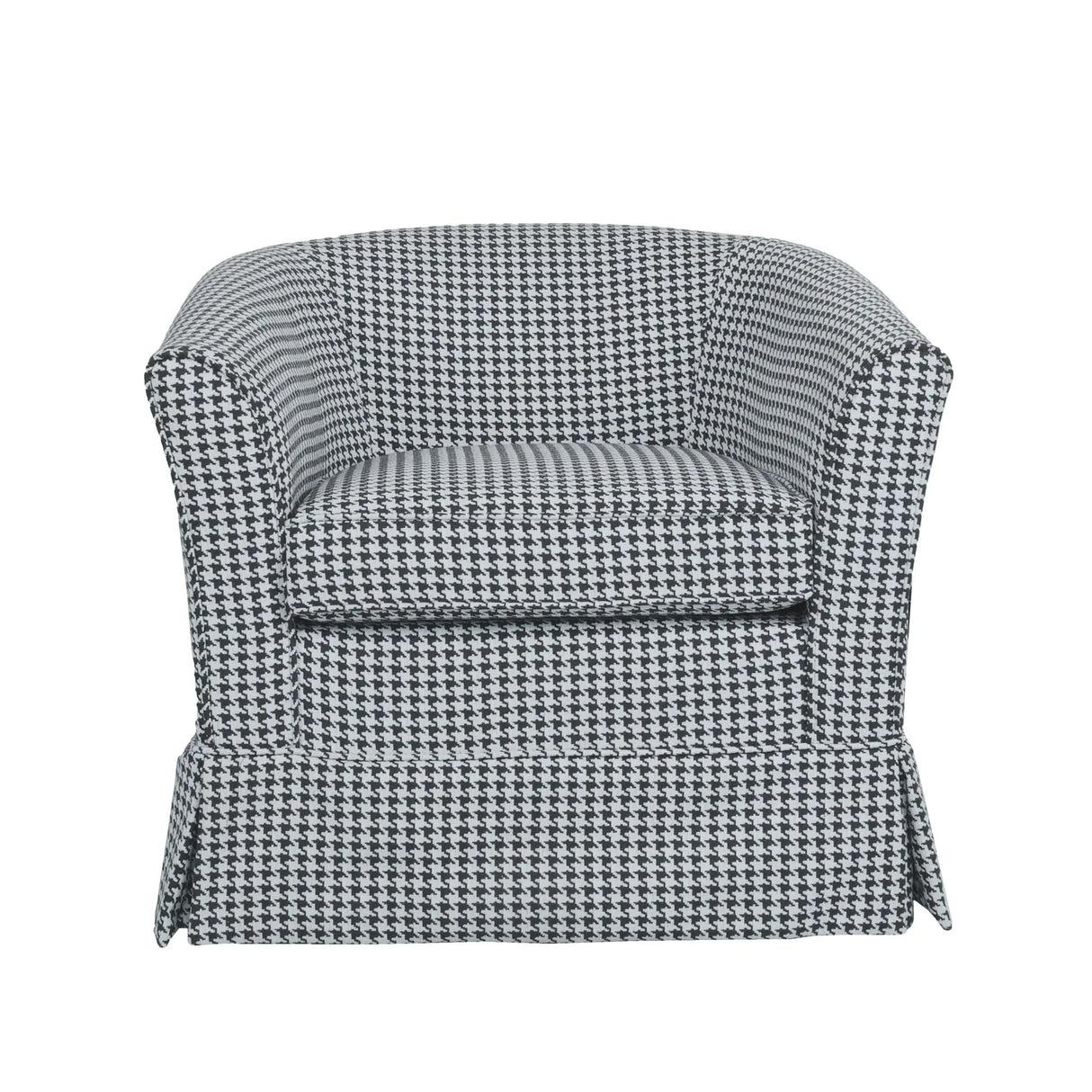 Zeniqua - Upholstered Velvet Swivel Chair With Loose Cover
