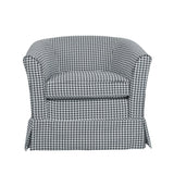 Zeniqua - Upholstered Velvet Swivel Chair With Loose Cover