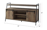 Rashawn - Rustic TV Stand - Oak - Furniture Home Direct