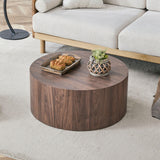 Cylindrical Coffee Table With Material For Living Room - Furniture Home Direct