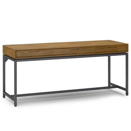 Banting - Mid Century Wide Desk, Handcrafted - Furniture Home Direct