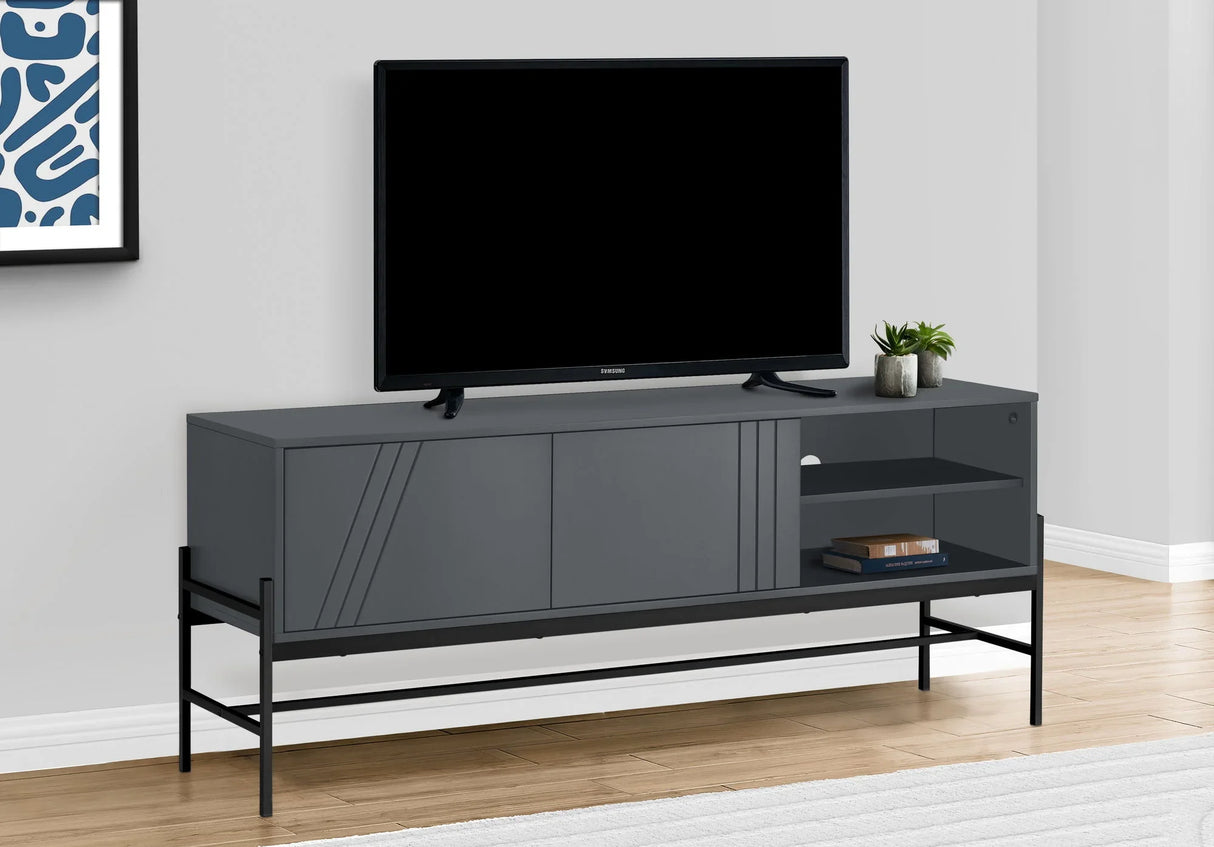 TV Stand, Console, Media Entertainment Center, Storage Cabinet, Contemporary And Modern - Furniture Home Direct