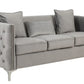 Bayberry - Velvet Sofa With 3 Pillows - Furniture Home Direct