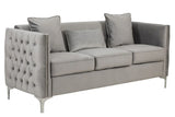 Bayberry - Velvet Sofa With 3 Pillows - Furniture Home Direct