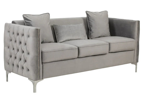 Bayberry - Velvet Sofa With 3 Pillows - Furniture Home Direct