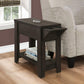 Accent Side Table, Storage, Lamp, Transitional Space-Saving Design - Furniture Home Direct
