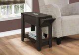 Accent Side Table, Storage, Lamp, Transitional Space-Saving Design - Furniture Home Direct