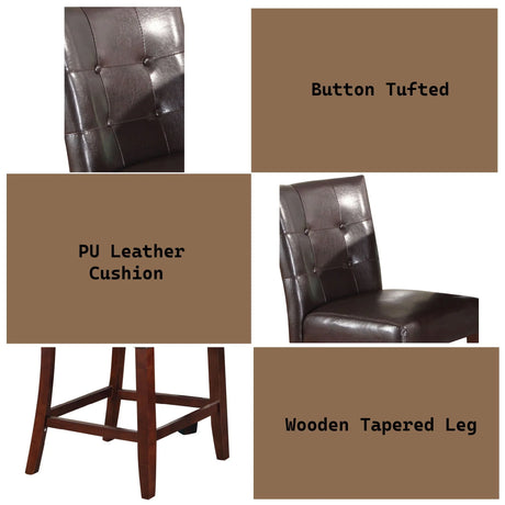 Britney - Counter Height Chair (Set of 2) - Espresso - Furniture Home Direct