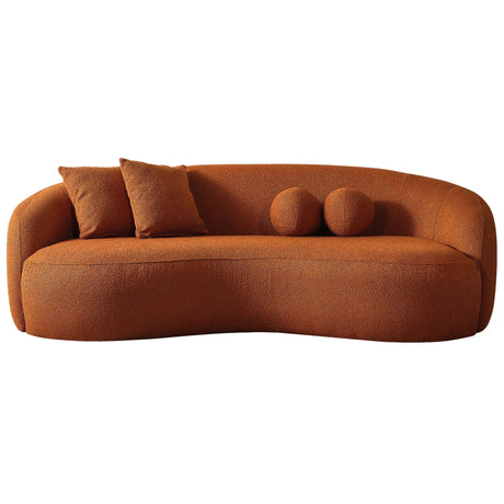 Drake - Japandi Style Curvy Boucle Sofa - Furniture Home Direct