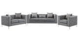 Lorreto - Velvet Fabric Living Room Set - Furniture Home Direct
