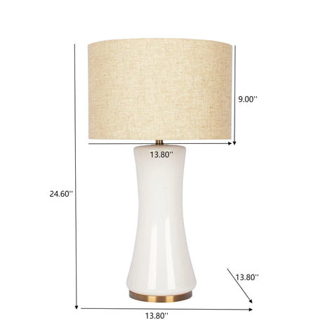 Cascade - Lamp Base Table Lamp - Beige / Gold / White - Furniture Home Direct