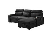Kaden - Sleeper Sectional Sofa Chaise With Storage Arms And Cupholder - Furniture Home Direct