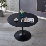 Tulip Table Mid-Century Dining Table With Round MDF Table Top, Pedestal Dining Table, End Table Leisure Coffee Table - Furniture Home Direct