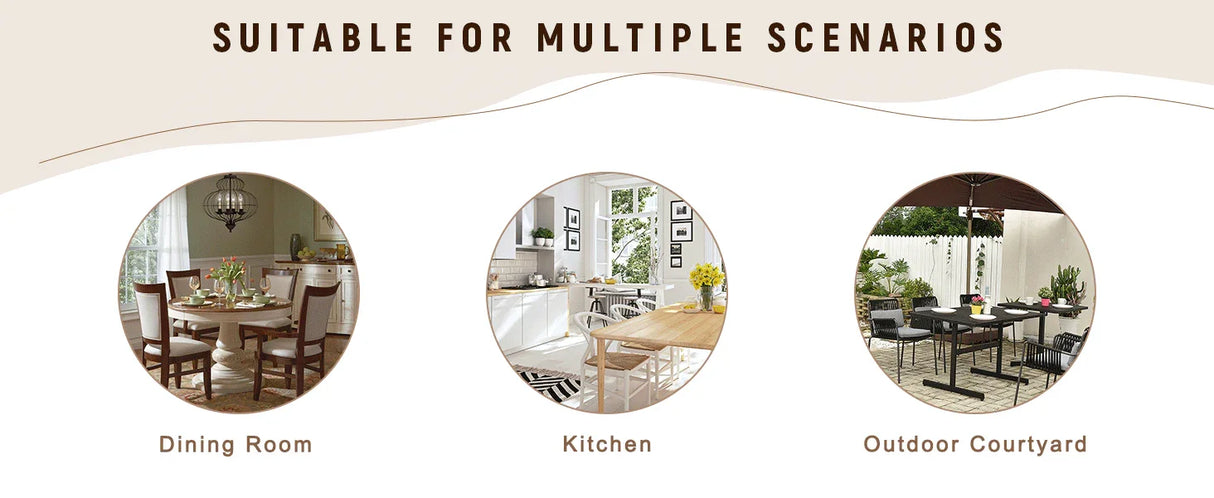 Dining Set With 8 Upholstered Chairs And Wood Table Gray - Furniture Home Direct