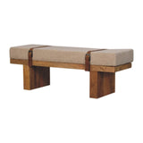 Belmont - Boucle Bench - Oak - Furniture Home Direct
