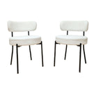Mid-Century Modern Dining Chair With Curved Backrest
