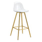 Stylish Upholstered Bar Chairs With Metal Leg - Furniture Home Direct