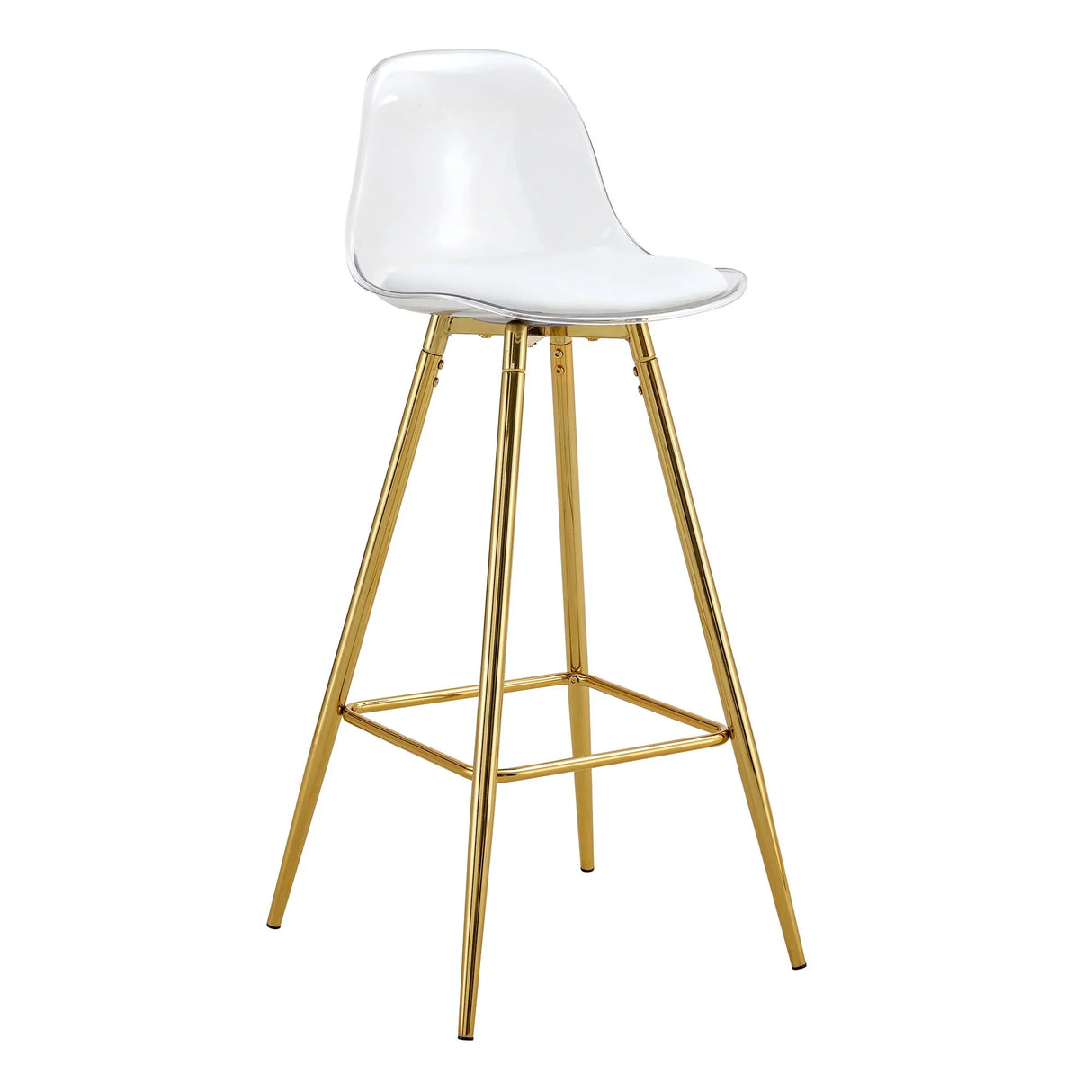 Stylish Upholstered Bar Chairs With Metal Leg - Furniture Home Direct