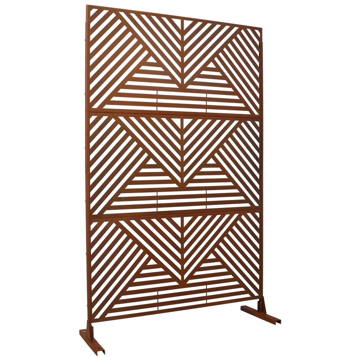 Freestanding Outdoor & Indoor Freestanding Metal Privacy Screen - Furniture Home Direct