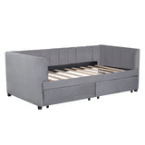Upholstered Daybed With Ergonomic Design Backrest - Furniture Home Direct