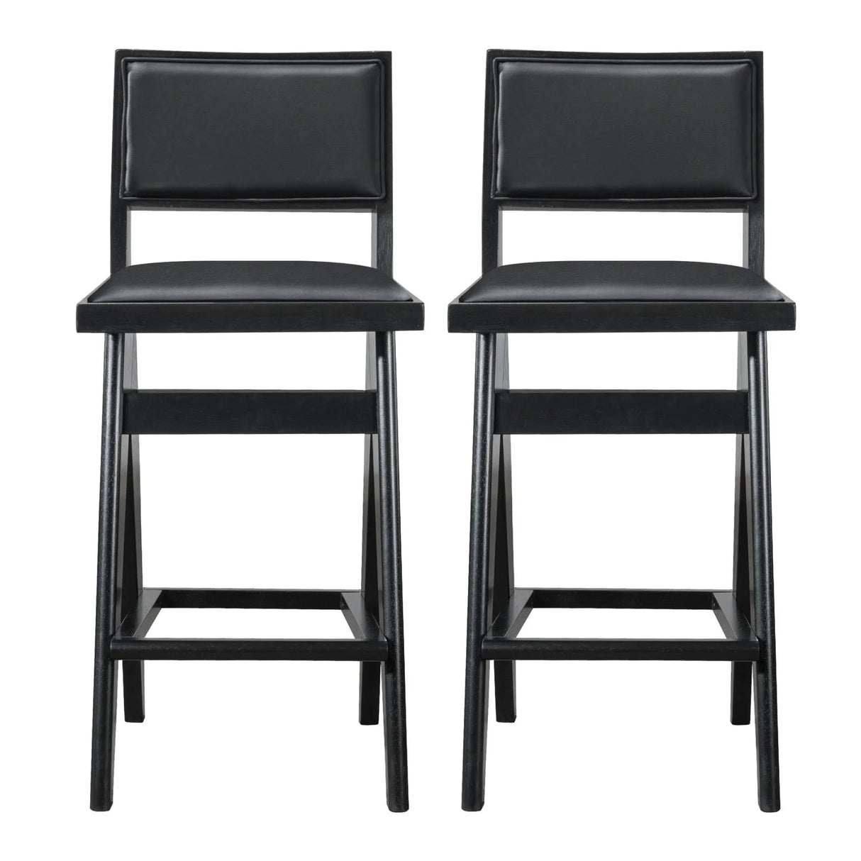 Keira - Bar Stool (Set of 2) - Black - Furniture Home Direct