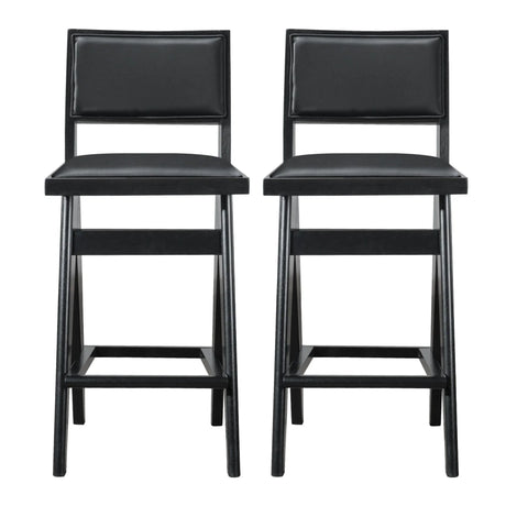 Keira - Bar Stool (Set of 2) - Black - Furniture Home Direct