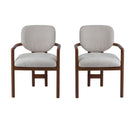 Upholstered Arm Dining Chairs (Set of 2)