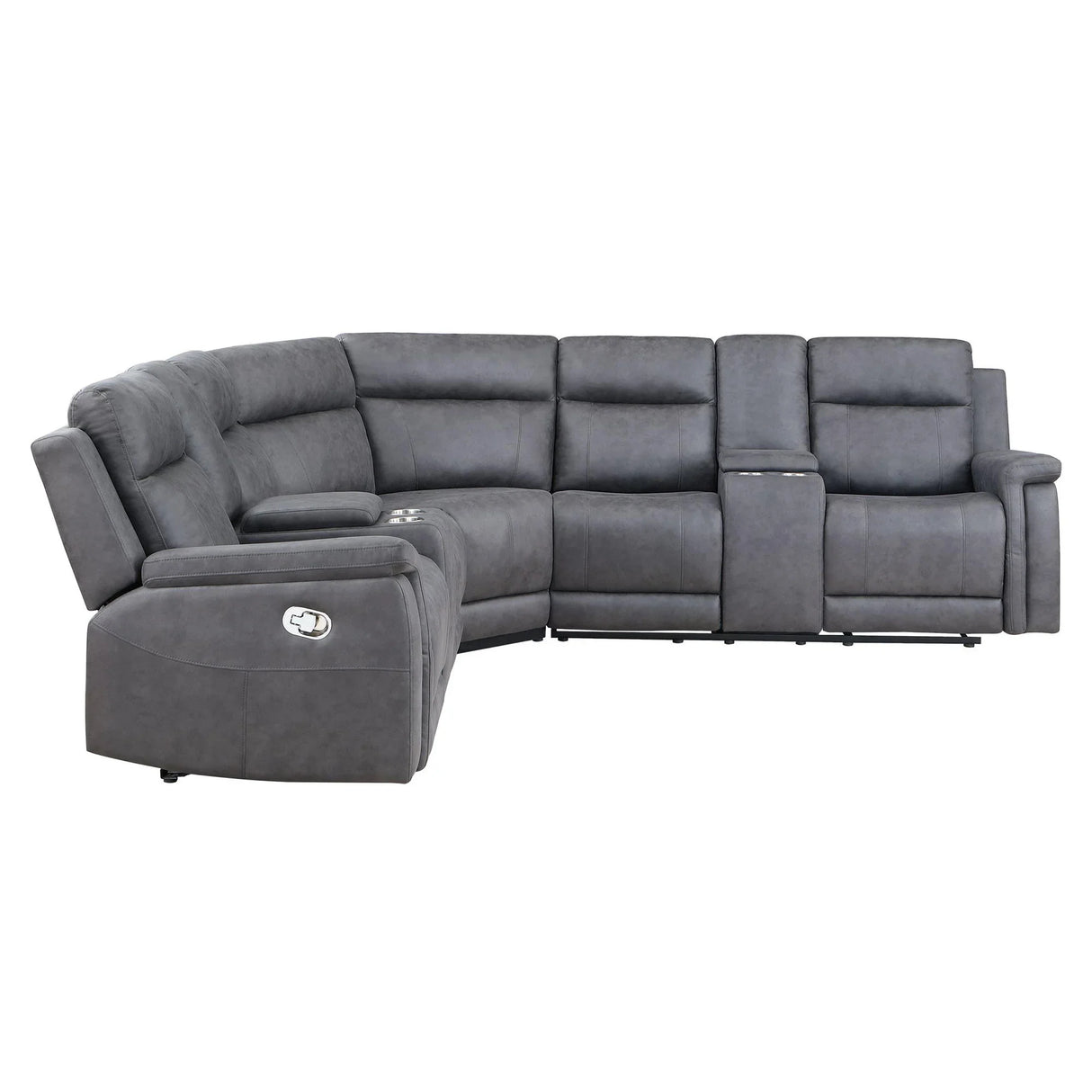 Eco - Sectional - Greige - Furniture Home Direct