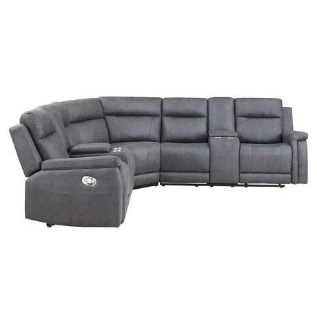 Eco - Sectional - Greige - Furniture Home Direct