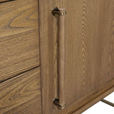Metal Base Sideboard - Light Brown - Furniture Home Direct
