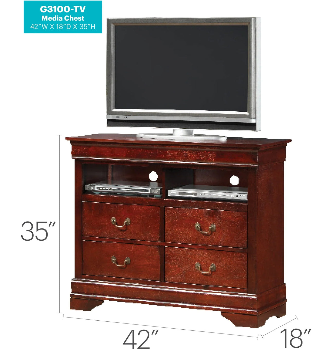 Media Storage Unit Timeless - Furniture Home Direct