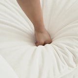 Accent Chair Set of 2 with Toss Pillows, White - Furniture Home Direct