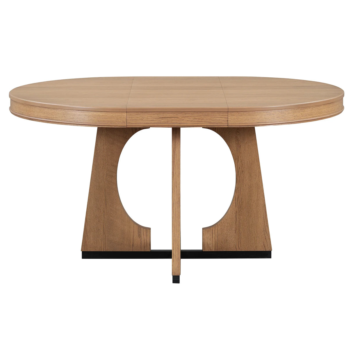 Dining Set Round Wood Table With Ladder Back Chairs Natural - Furniture Home Direct