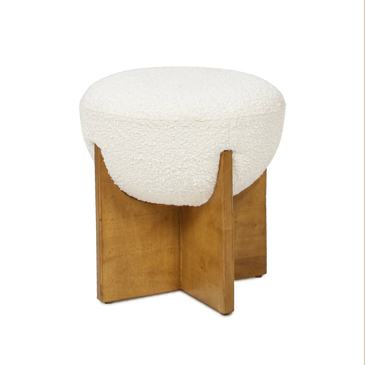 Bali - Round Upholstered Ottoman - Furniture Home Direct