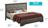 Chic Elegantly Designed Transitional Bed - Furniture Home Direct