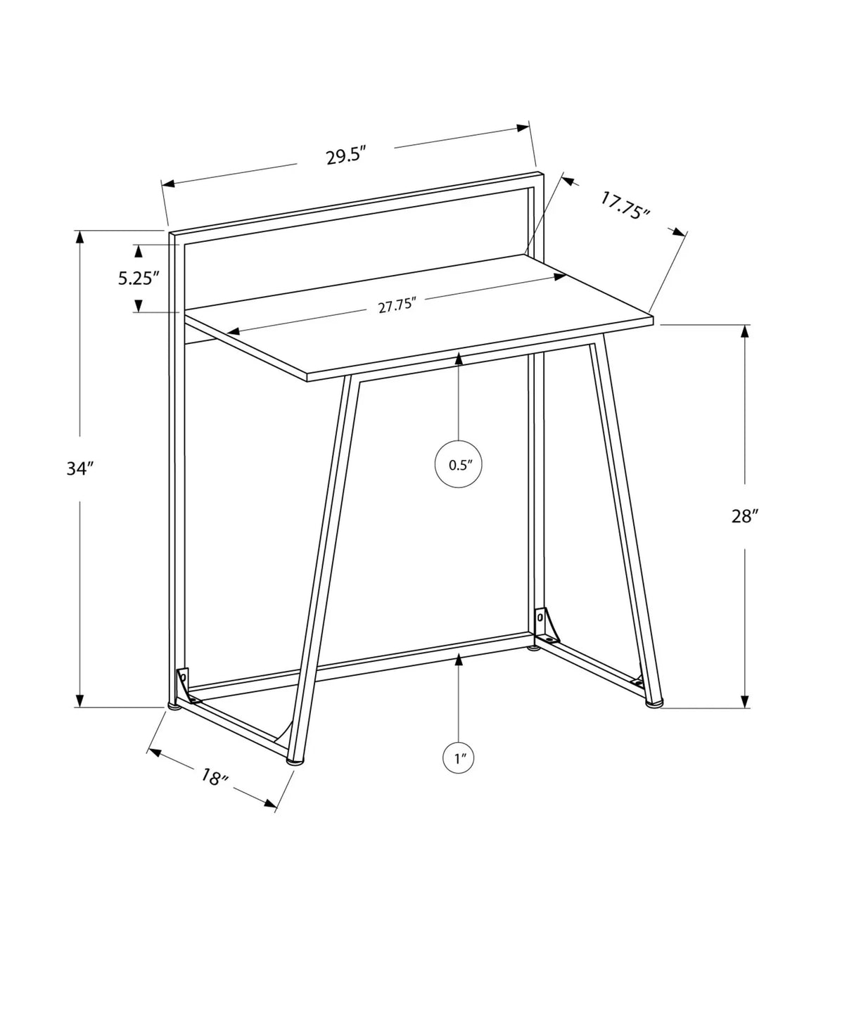 Computer Desk For Home Office, Functional Workspace Contemporary & Modern - Furniture Home Direct