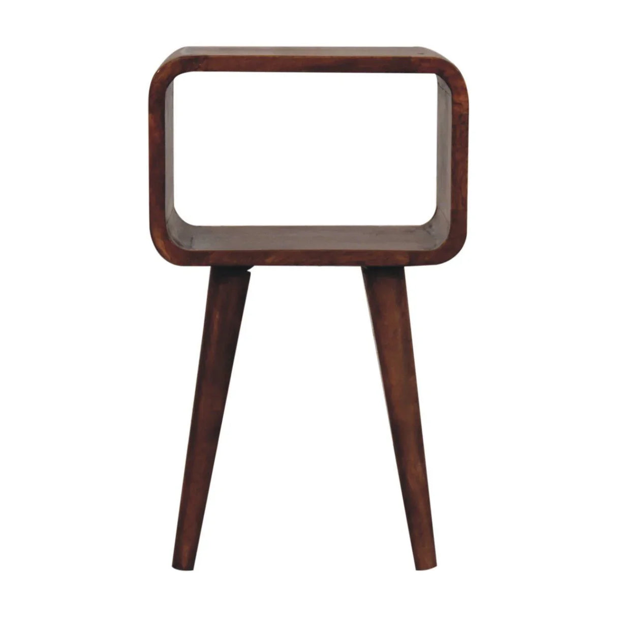 Minimalist Open Curved Nightstand - Furniture Home Direct