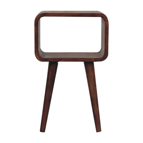 Minimalist Open Curved Nightstand - Furniture Home Direct