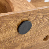 Coffee Table Wood Rectangular With Curved Base Walnut - Furniture Home Direct