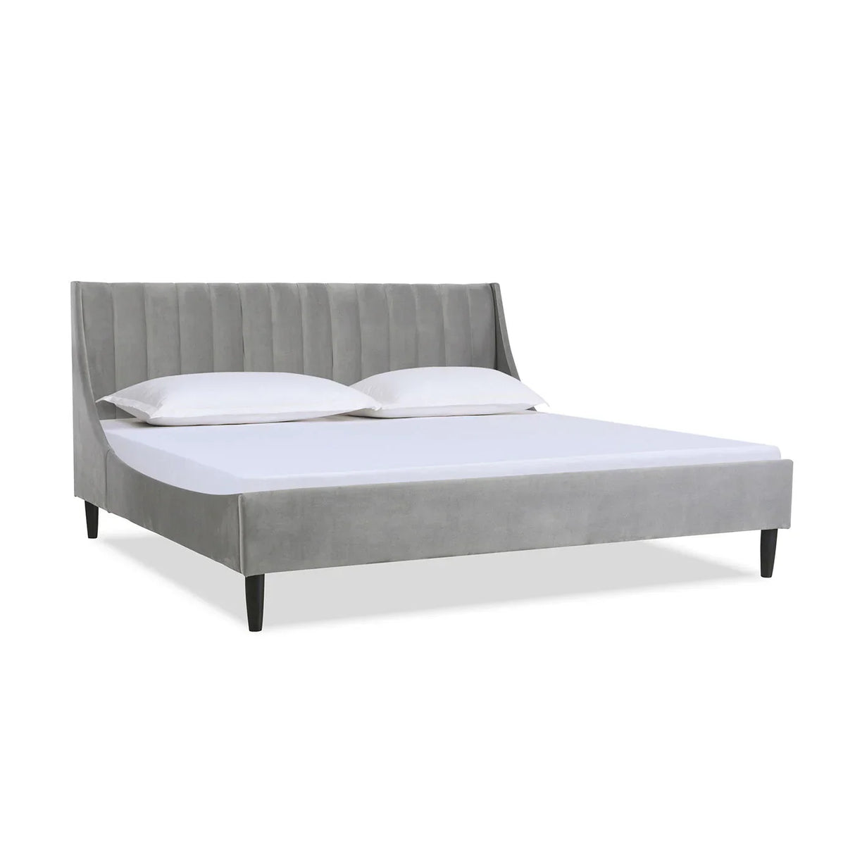 Aspen - Vertical Tufted Modern Headboard Platform Bed Set - Furniture Home Direct