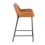 Daniella - Industrial Fixed Height Counter Stool (Set of 2) - Furniture Home Direct
