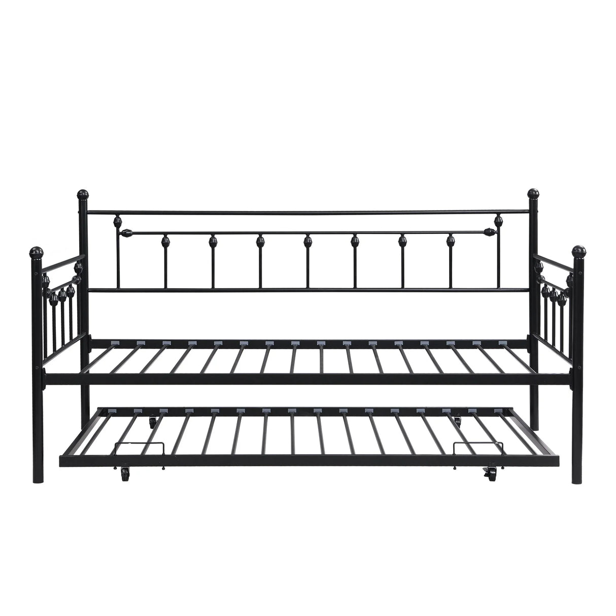 Twin Daybed With Trundle - Black - Furniture Home Direct