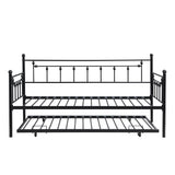 Twin Daybed With Trundle - Black - Furniture Home Direct