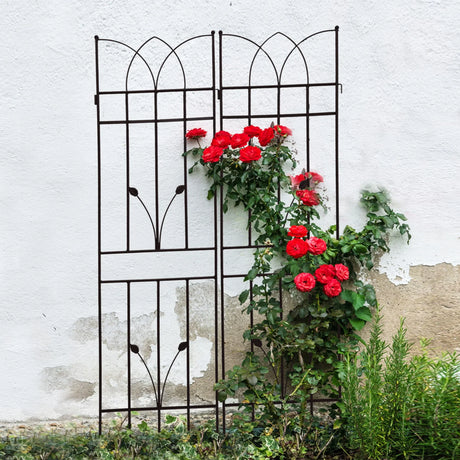 Metal Garden Trellis Rustproof For Climbing Plants Outdoor Flower Support - Furniture Home Direct