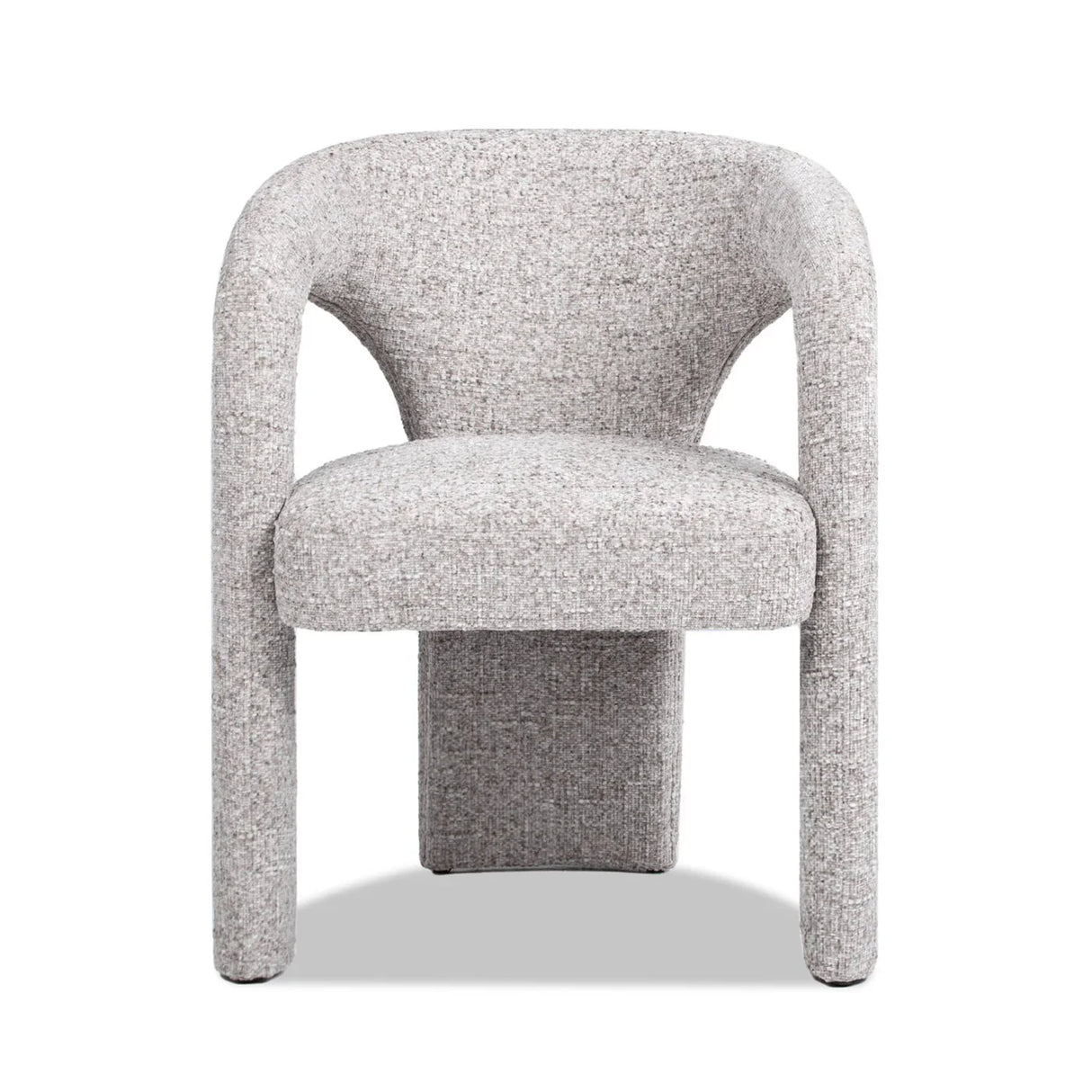 Sydney - Fully Upholstered Barrel Dining Chair - Multi Greige Beige - Furniture Home Direct