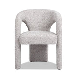 Sydney - Fully Upholstered Barrel Dining Chair - Multi Greige Beige - Furniture Home Direct