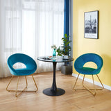 Modern Accent Velvet Lounge Chair - Furniture Home Direct