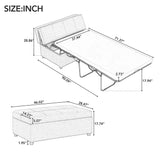 Twin Size Folding Ottoman Sleeper Bed With Mattress Convertible Guest Bed - Furniture Home Direct