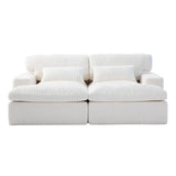 Double Chaise Lounge Chair, Oversized Upholstered Sleeper Cloud Couch - Furniture Home Direct