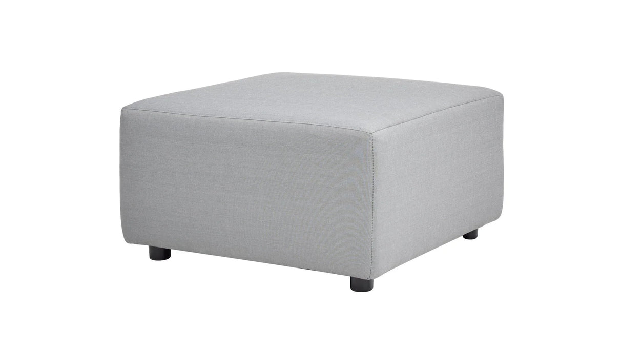 Cleo - Modular Upholstered Patio Ottoman Axroma Olefin - Furniture Home Direct